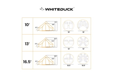 Image of White Duck Regatta Bell Tent, Water Repellent, Forest Green, 10ft, WD-RBT-02