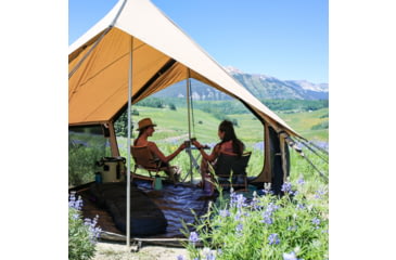 Image of White Duck Rover Scout Tent w/ Jack Stove, Water Repellent, Sandstone Beige, 8ftx9ft, WD-RBT-37