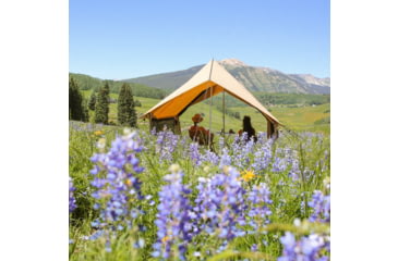 Image of White Duck Rover Scout Tent w/ Jack Stove, Fire Water Repellent, Sandstone Beige, 8ftx9ft, WD-RBT-39