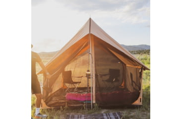 Image of White Duck Rover Scout Tent w/ Jack Stove, Water Repellent, Sandstone Beige, 8ftx9ft, WD-RBT-37