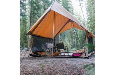 Image of White Duck Rover Scout Tent w/ Jack Stove, Water Repellent, Sandstone Beige, 8ftx9ft, WD-RBT-37