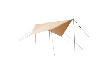 Image of White Duck Sunshade Tarp 330 w/ Poles, 13ft x 13ft/4 x 4 m, SS-4x4-WR