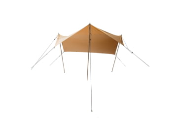 Image of White Duck Sunshade Tarp 330 w/ Poles, 13ft x 13ft/4 x 4 m, SS-4x4-WR