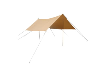 Image of White Duck Sunshade Tarp 330 w/ Poles, 13ft x 13ft/4 x 4 m, SS-4x4-WR