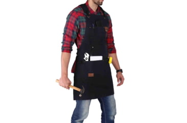 Image of White Duck Work Apron, Black, WWD-001
