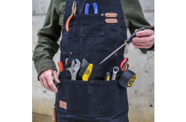 Image of White Duck Work Apron, Black, WWD-001