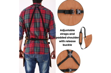 Image of White Duck Work Apron, Brown, WWD-002