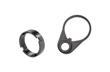Image of White Label Armory End Plate Kit - Quick Detach, Castle Nut, Black, WLA-BUF-7007-01