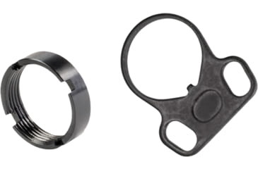 Image of White Label Armory End Plate Kit - Ambidextrous Dual Loop, Castle Nut, Black, WLA-BUF-7008-01