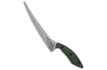 Image of White River Knife &amp; Tool Step-Up Fillet Fixed Blade Knife, 8.125in, CPM S35VN, Trailing Point Blade, G-10, Black/Green Handle, Black/Green/Gray, 12.50 inch, BHQ-142818