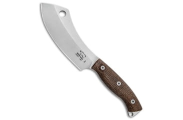 Image of White River Knife &amp; Tool Camp Cleaver Fixed Blade Knife, 5.625in, CPM S35VN, Cleaver Blade, Micarta, Tan Handle, Tan/Gray, 10.125 inch, BHQ-113021