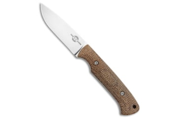 Image of White River Knife &amp; Tool Hunter Fixed Blade Knife, 3.50in, CPM S35VN, Drop Point Blade, Micarta, Tan Handle, Tan/Steel, 8.25 inch, BHQ-110672