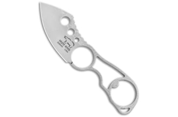 Image of White River Knife &amp; Tool Knucklehead II Neck Fixed Blade Knife, 2.875in, CPM S35VN, Sheepsfoot Blade, Stainless Steel, Gray Handle, Gray/Gray, 6.00 inch, BHQ-30766