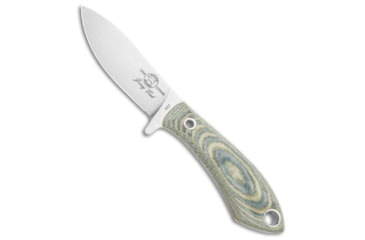 Image of White River Knife &amp; Tool Sendero Pack Fixed Blade Knife, 3.25in, CPM S35VN, Drop Point Blade, Micarta, Black/OD Green Handle, Black/OD Green/Steel, 7.375 inch, BHQ-110673