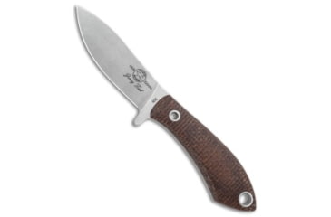 Image of White River Knife &amp; Tool Sendero Pack Fixed Blade Knife, 3.25in, CPM S30V, Drop Point Blade, Micarta, Brown Handle, Brown/Steel, 7.375 inch, BHQ-114007