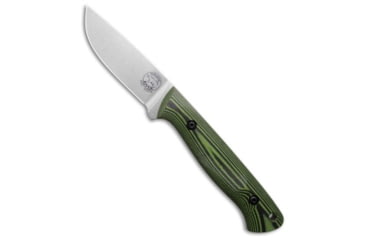 Image of White River Knife &amp; Tool Fry Utility Hunter Fixed Blade Knife, 3.00in, CPM S35VN, Drop Point Blade, Micarta, Black/Green Handle, SW, Black/Green/Gray, 7.75 inch, BHQ-195353