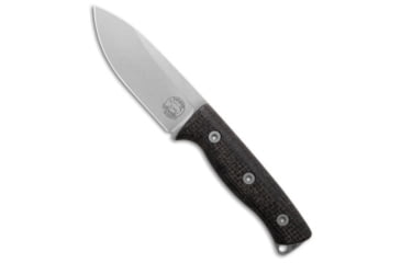 Image of White River Knife &amp; Tool Ursus Cub MagnaCut Fixed Blade Knife, 3.50in, CPM MagnaCut, Drop Point Blade, Micarta, Black Handle, Black/Gray, 7.60 inch, BHQ-195350