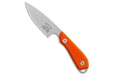 Image of White River Knife &amp; Tool M1 Backpacker Pro Fixed Blade Knife, 3.125in, CPM S35VN, Drop Point Blade, G-10, Orange Handle, Stonewash, Orange/Gray, 7.00 inch, BHQ-85351