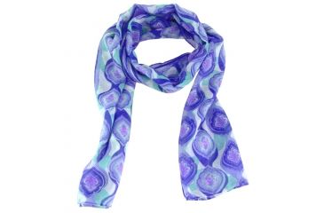 Image of White Sierra Bug Free Gauzy Scarf - Printed - Womens, Blue Violet - BVI, One Size, D0210WP-BVI-1 SIZE