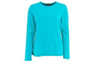 Image of White Sierra Bug Free Jersey Long Sleeve Tee - Women's-Blue Radiance-Medium