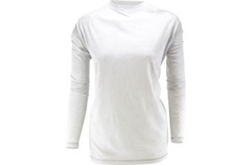 Image of White Sierra Bug Free Jersey Long Sleeve Tee - Women's-Snow White-Small