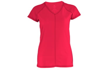 Image of White Sierra Day To Day Tee - Women's-Hibiscus-Small