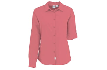 Image of White Sierra Gobi Desert Long Sleeve Shirt - Womens, Watermelon, 2X, X4209WX-Watermelon - WML-2X