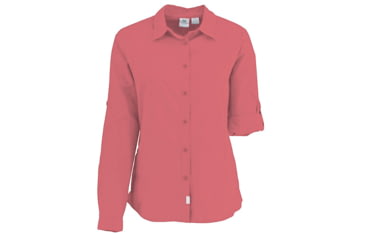 Image of White Sierra Gobi Desert Long Sleeve Shirt - Womens, Watermelon, Small, X4209W-Watermelon - WML-SMALL