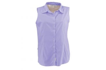 Image of White Sierra Gobi Desert Sleeveless Shirt - Womens, Light Iris, Extra Large, D4268W-Light Iris - LIR-XL