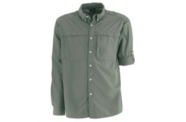 Image of White Sierra Kalgoorlie Cool Touch Long Sleeve Shirt - Mens, Mountain PIne, Extra Large, D4765M-Mountain PIne - MOP-XL
