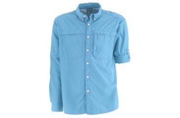 Image of White Sierra Kalgoorlie Cool Touch Long Sleeve Shirt - Mens, Niagara Blue, 2X Large, D4765M-Niagara Blue - NIB-XXL