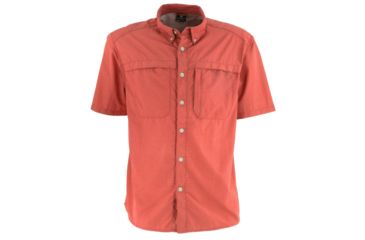 Image of White Sierra Kalgoorlie Cool Touch Short Sleeve Shirt - Mens, Red Earth, Small, D4764M-Red Earth - REA-SMALL