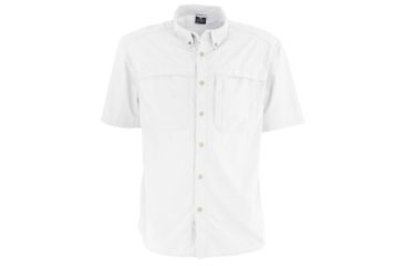Image of White Sierra Kalgoorlie Cool Touch Short Sleeve Shirt - Mens, White, Medium, D4764M-White - WHT-MEDIUM
