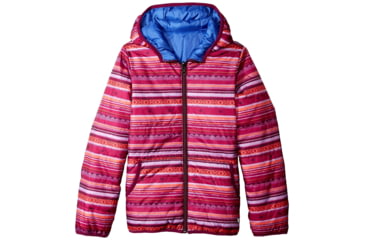 Image of White Sierra Rocky Rivers Reversible Jacket - Girl's-Sugar Plum-Large