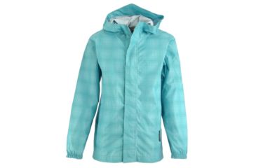 Image of White Sierra Youth Trabagon Rain Shell - Printed - Boys, Aqua, Extra Small, X2208YP-Aqua - AQU-XS
