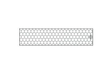 Image of White Water Archery Reflective Arrow Wraps, Honeycomb White, 5 x 1.125 in, 15 pack, 1006479