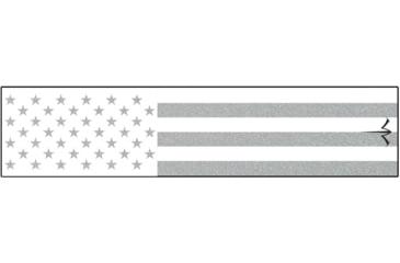 Image of White Water Archery Reflective Arrow Wraps, 5x1.125in, Set of 15, White American Flag, WWA1102/WH