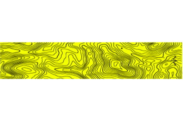 Image of White Water Archery Thin Line Topo Arrow Wraps, 5x1.125in, Set of 15, Fluorescent Yellow, WWA1262/YL