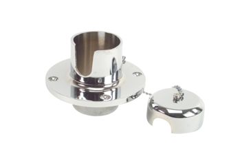 Image of Whitecap Chain &amp; Rope Deck Pipe - CP/Brass 50098