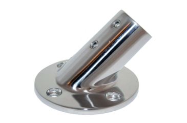 Image of Whitecap O.D. 45 Round Base SS Rail Fitting 1" 44631