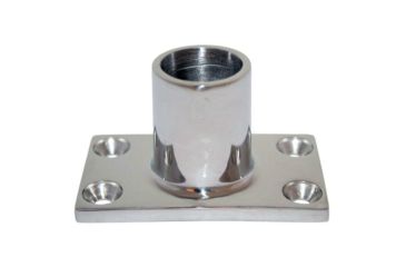 Image of Whitecap O.D. 90 Rectangle Base SS Rail Fitting 1" 44643