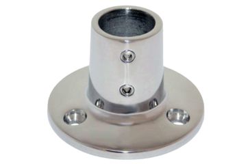 Image of Whitecap O.D. 90 Round Base SS Rail Fitting 7/8" 44634