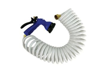 Image of Whitecap White Coiled Hose w/Adjustable Nozzle 25' 71079