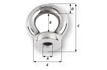 Image of Wichard Marine 1/4 Eye Nut - 1/2in Diameter, 6331