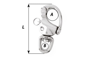 Image of Wichard Marine 4-3/4in Snap Shackle w/Swivel Eyes, 2477