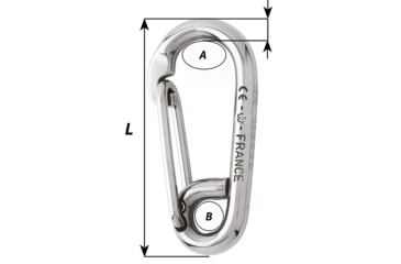 Image of Wichard Marine Symmetric Carbin Hook - 120mm Length - 15/32in, 2317