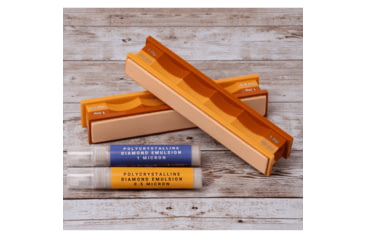 Image of Wicked Edge 1/0.5Micron Diamond Emulsion and Leather Sharpening Strops Pack, WE010.5PDE