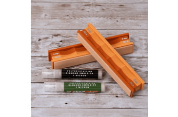 Image of Wicked Edge 4/2 Micron Diamond Emulsion and Leather Sharpening Strops Pack, WE0402PDE
