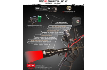 Image of Wicked Hunting Lights A48iC Bow Hunting Light Kit, Red, W2049