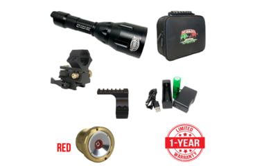 Image of Wicked Hunting Lights A55iC LED Red Night Hunting Light Kit, Black, W2060